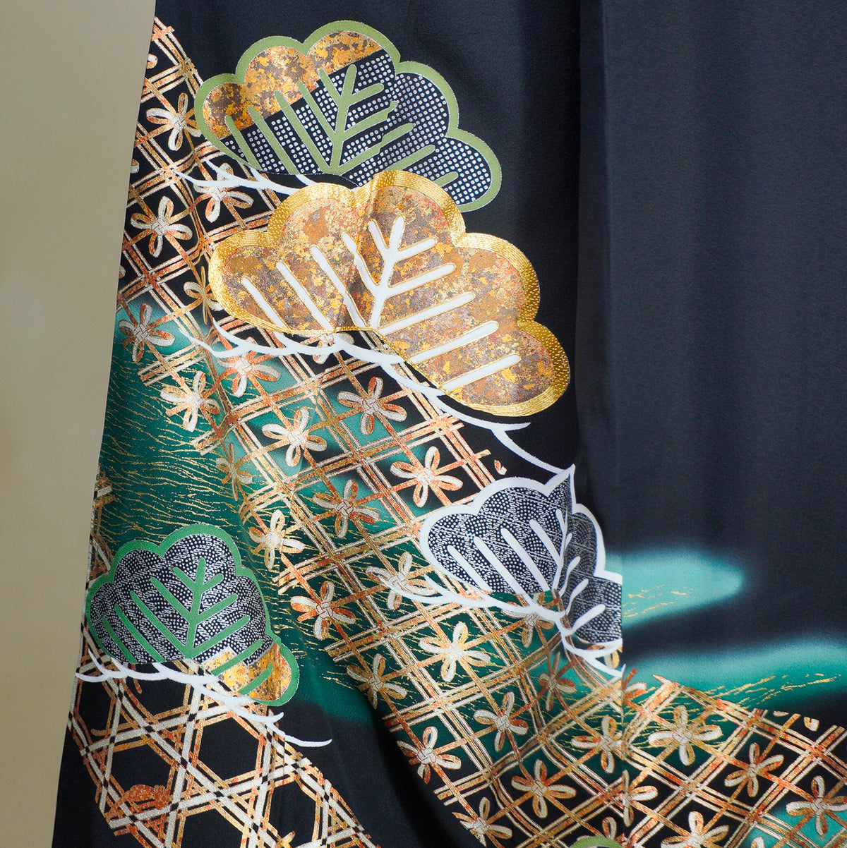 Premium Sho Fabric: 0908_16 | Garden Dark Green
