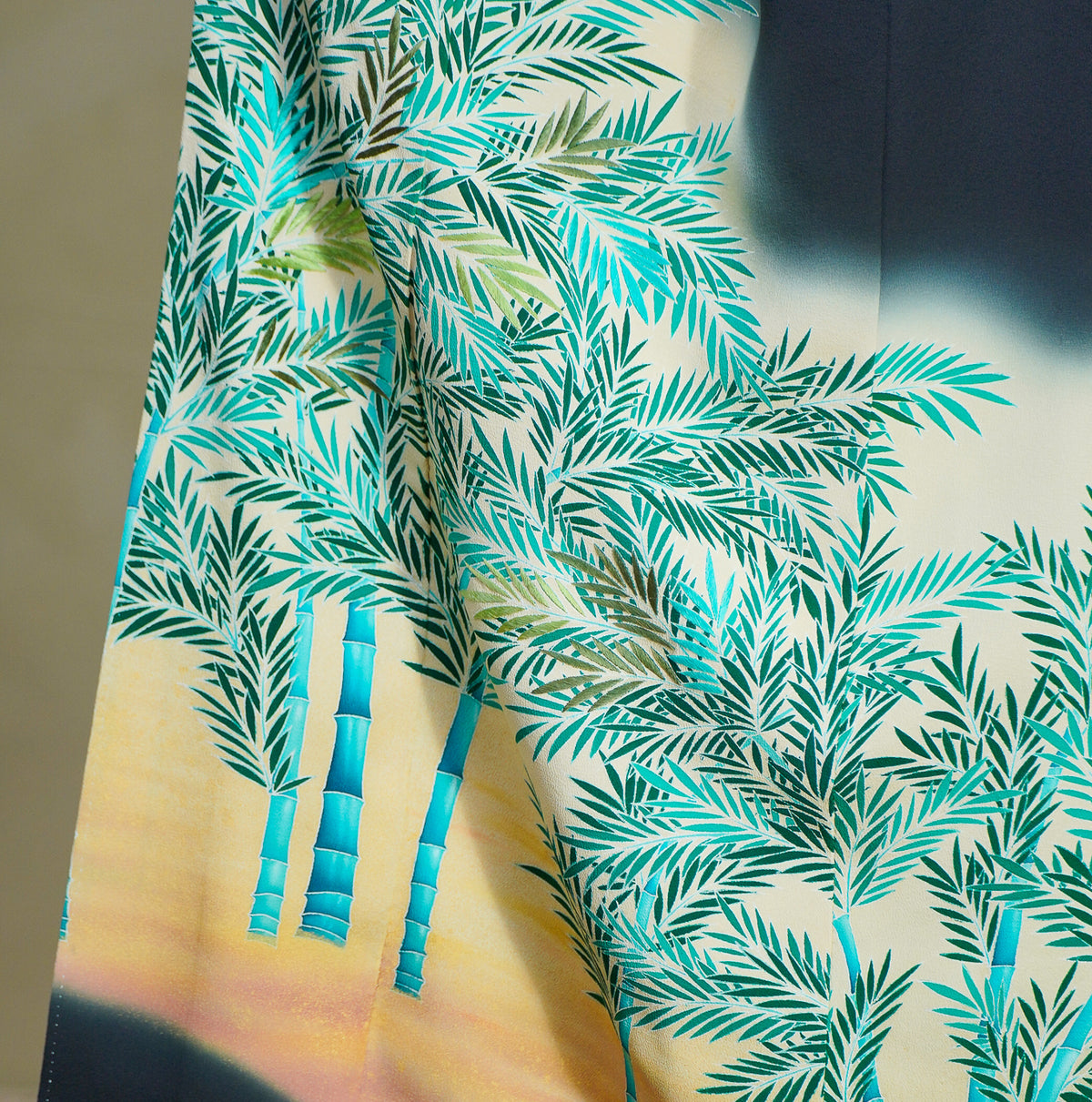 Chiku Fabric: 0908_27 | Dark Bamboo Pines