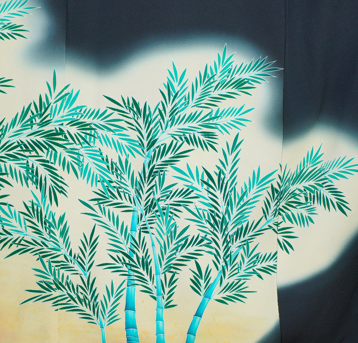 Chiku Fabric: 0908_27 | Dark Bamboo Pines