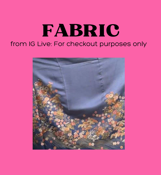 Premium Fabric: Dreamy flowery (Reserved/Password Required)