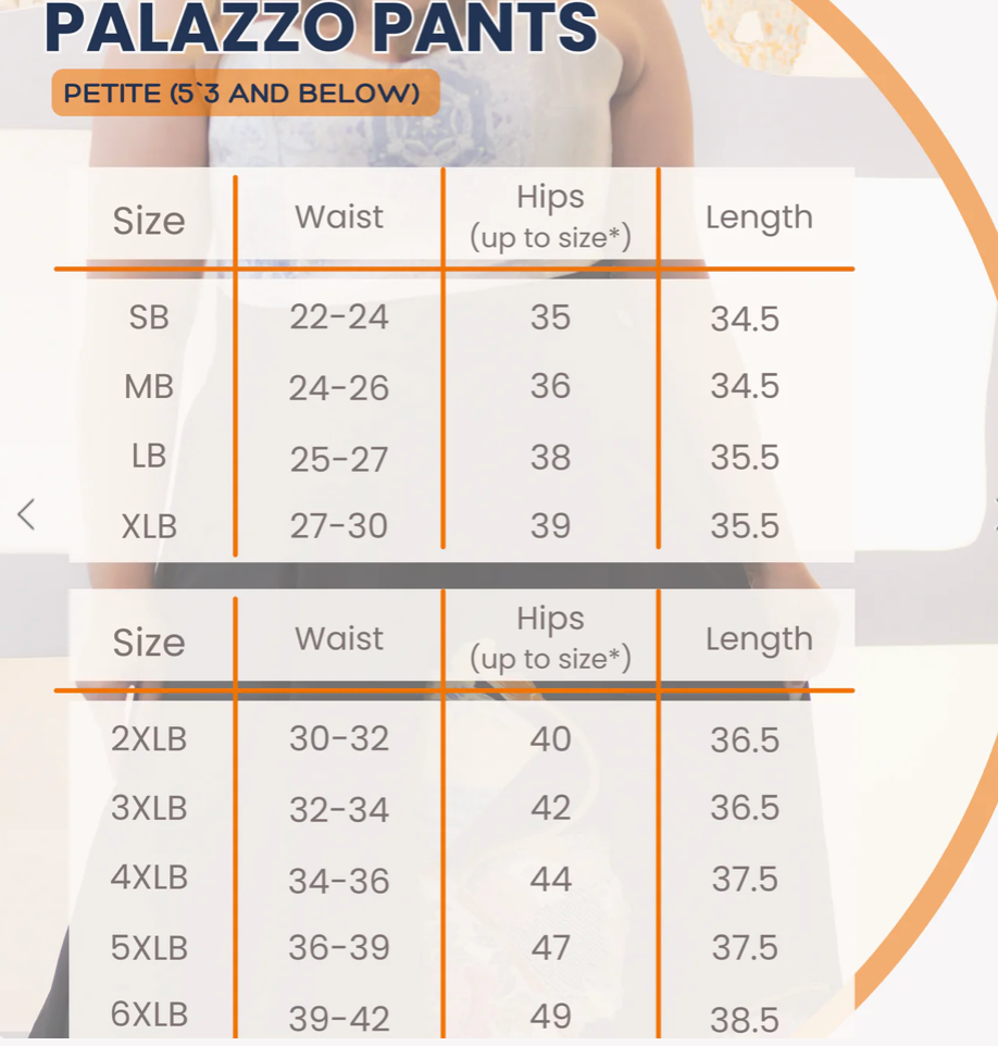 On-Hand Premium Palazzo : Golden Sunset | PP564 | XLA