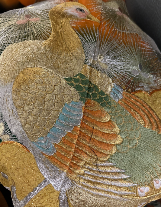 Nov 19 Hoian Fabric: Orange peacock (Reserved/Password Required!)