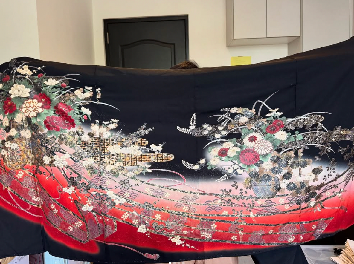 Ma18 Auction Fabric: Black &amp; Red fabric