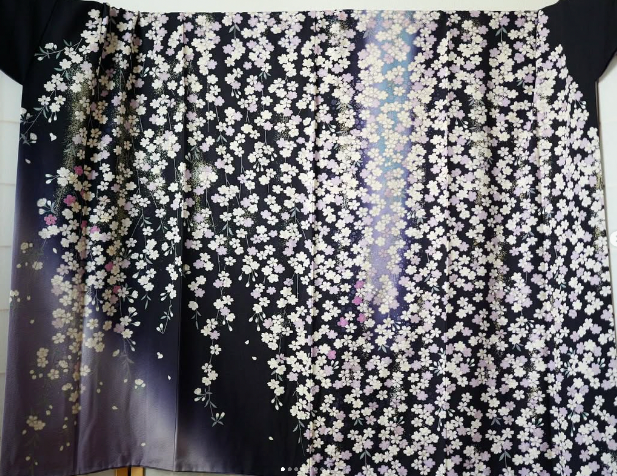 May5 Auction Fabric: Sakura furisode fabric