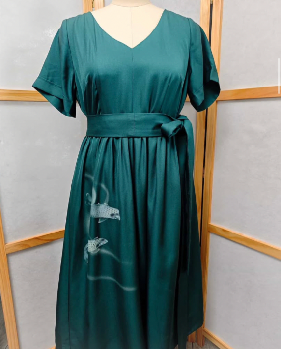 May1 On-hand: Teal Fish Dress | Mimi's Wardrobe
