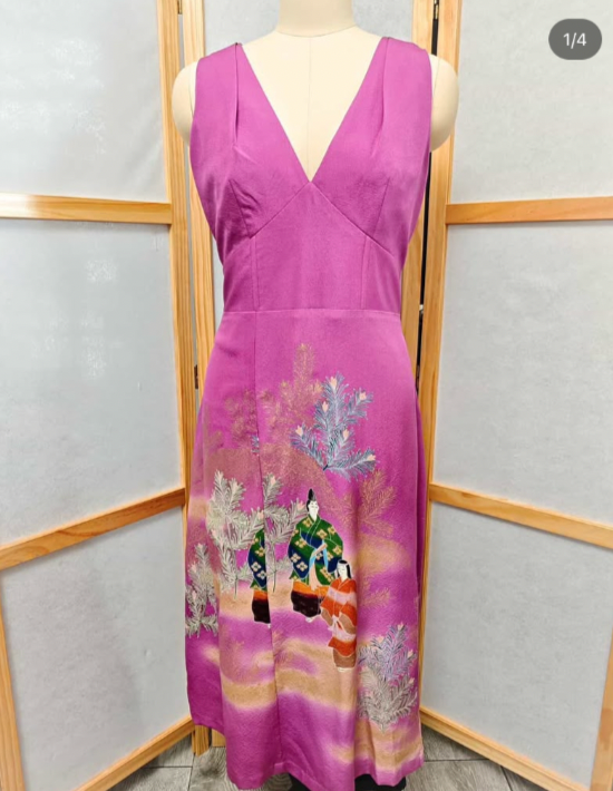 May1 On-hand: Hot Pink Dress (Vneck) | Mimi's Wardrobe