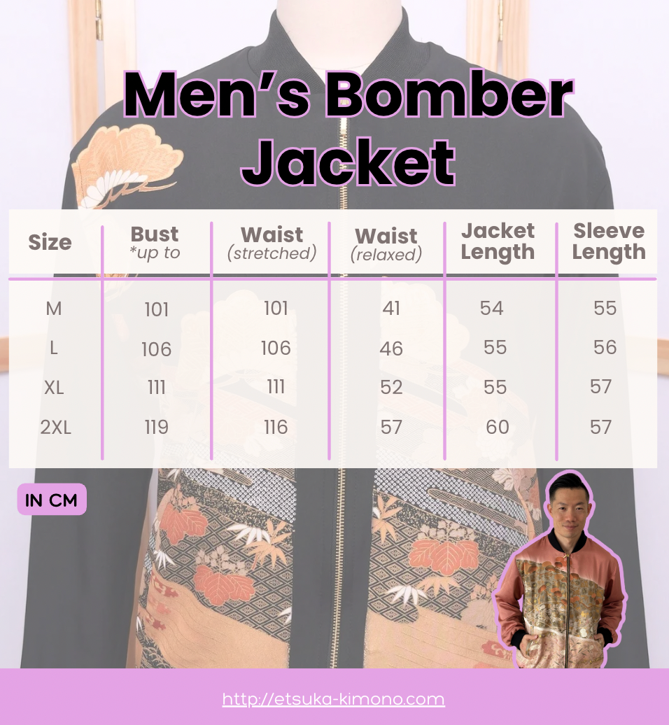 On-hand: Men's Bomber Jacket | Harry size L (rare furisode color)