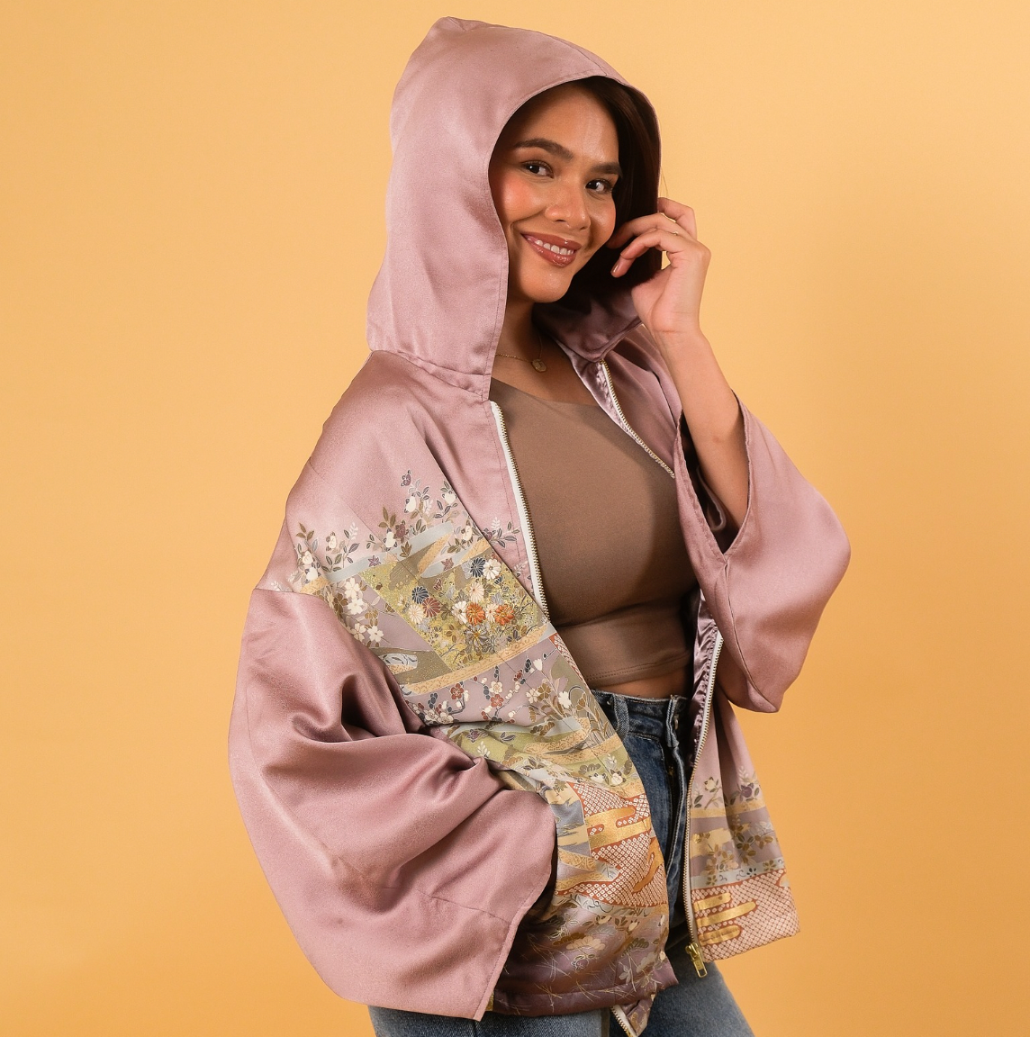 On-hand: Hoodie With Zipper | HWZ4935 light blue grey