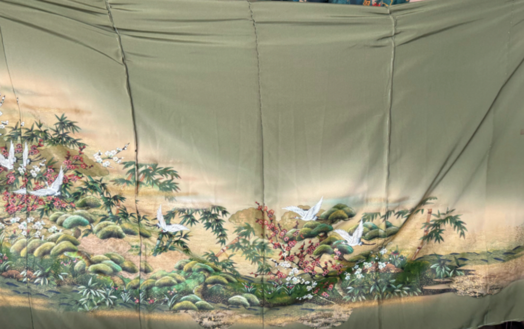 May Hoian Fabric: A42 Matcha Green | Vest Palazzo Coordinate