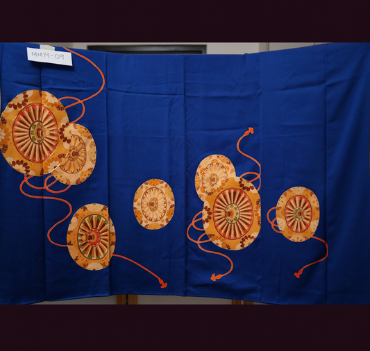 NALB (No Art Left Behind) Fabric: Wheels in Blue MM14-09