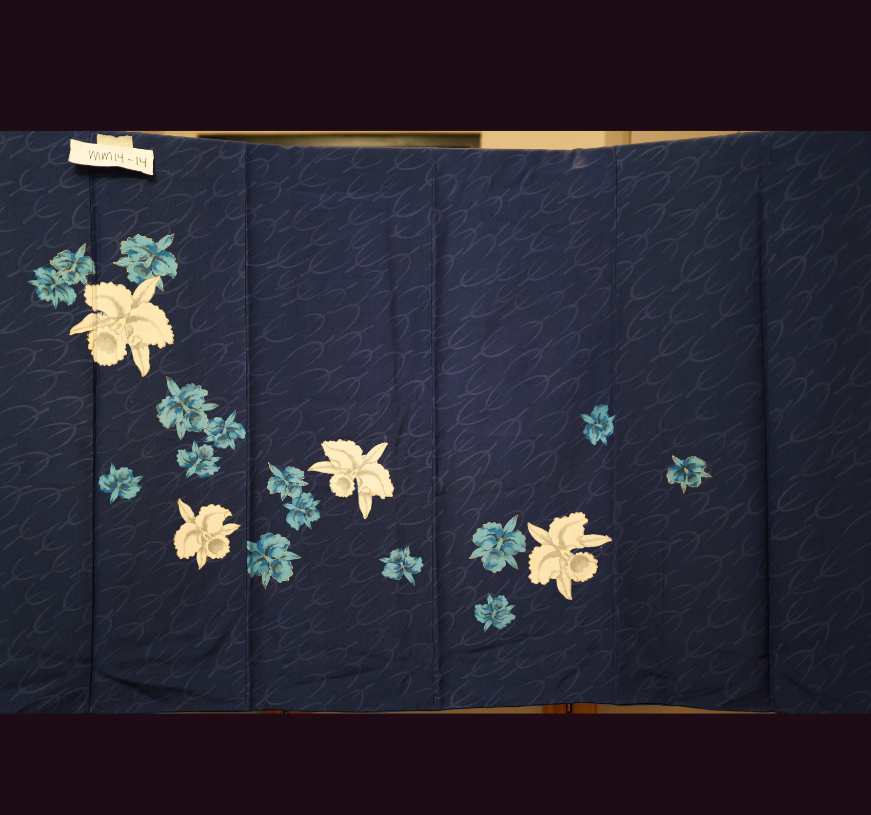NALB (No Art Left Behind) Fabric: Navy Blue Florals MM14-14