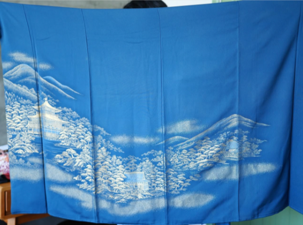 May Hoian Fabric: Auction Post - A36 Blue Fabric | Buttoned top + pants coordinates