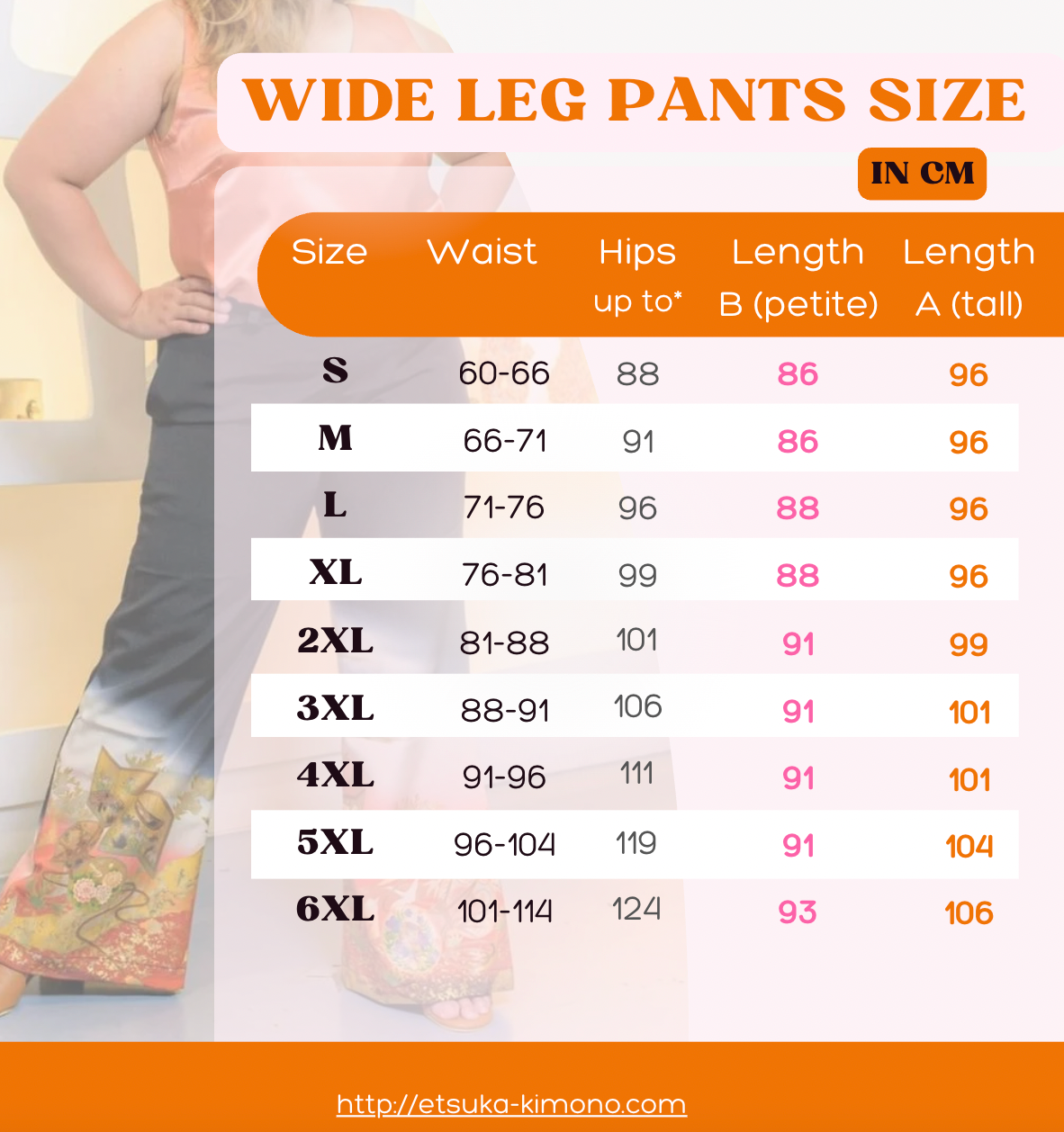 On-hand: Wide Leg Pants | WLP5515 Size: 6XLA Mimi choice 