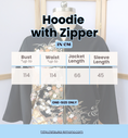 Load image into Gallery viewer, On-hand item: Hoodie With Zipper | HWZ4591 | I luv how dainty this pink is!
