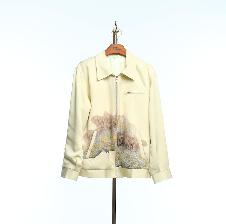 On-hand item: Zipped Up Short Jacket Cream | SHIP in 1-3 weeks