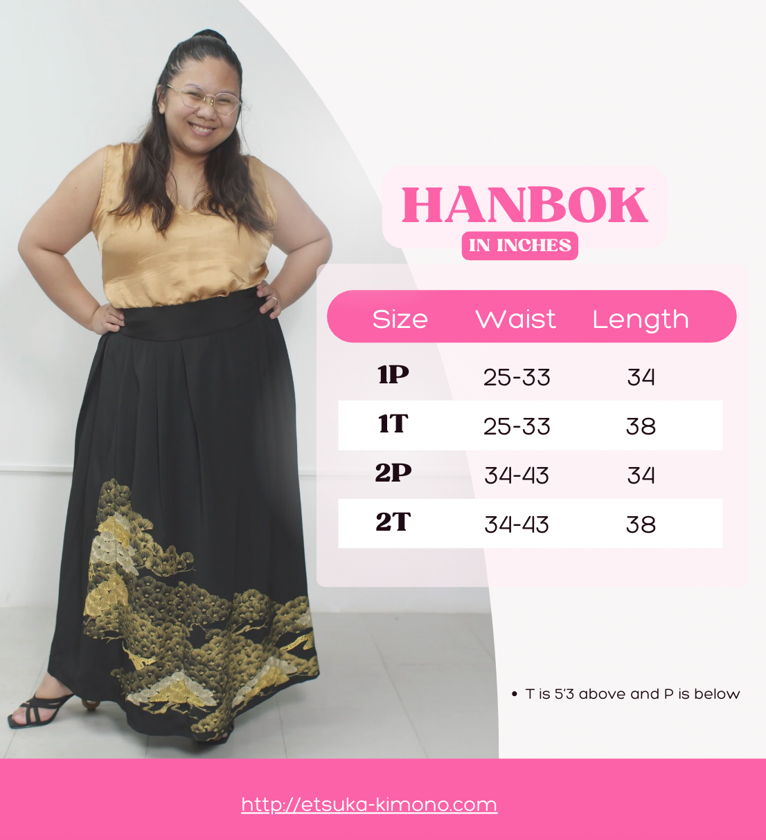 On-hand: Hanbok Skirt | 1P Black HS4702M