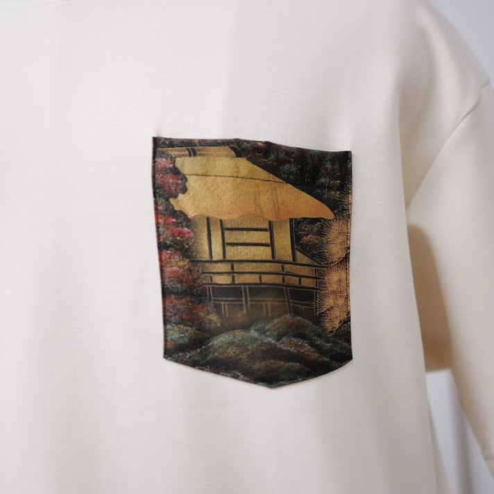 Premium On-hand: White Men’s patchwork shirt | XL | TS7273