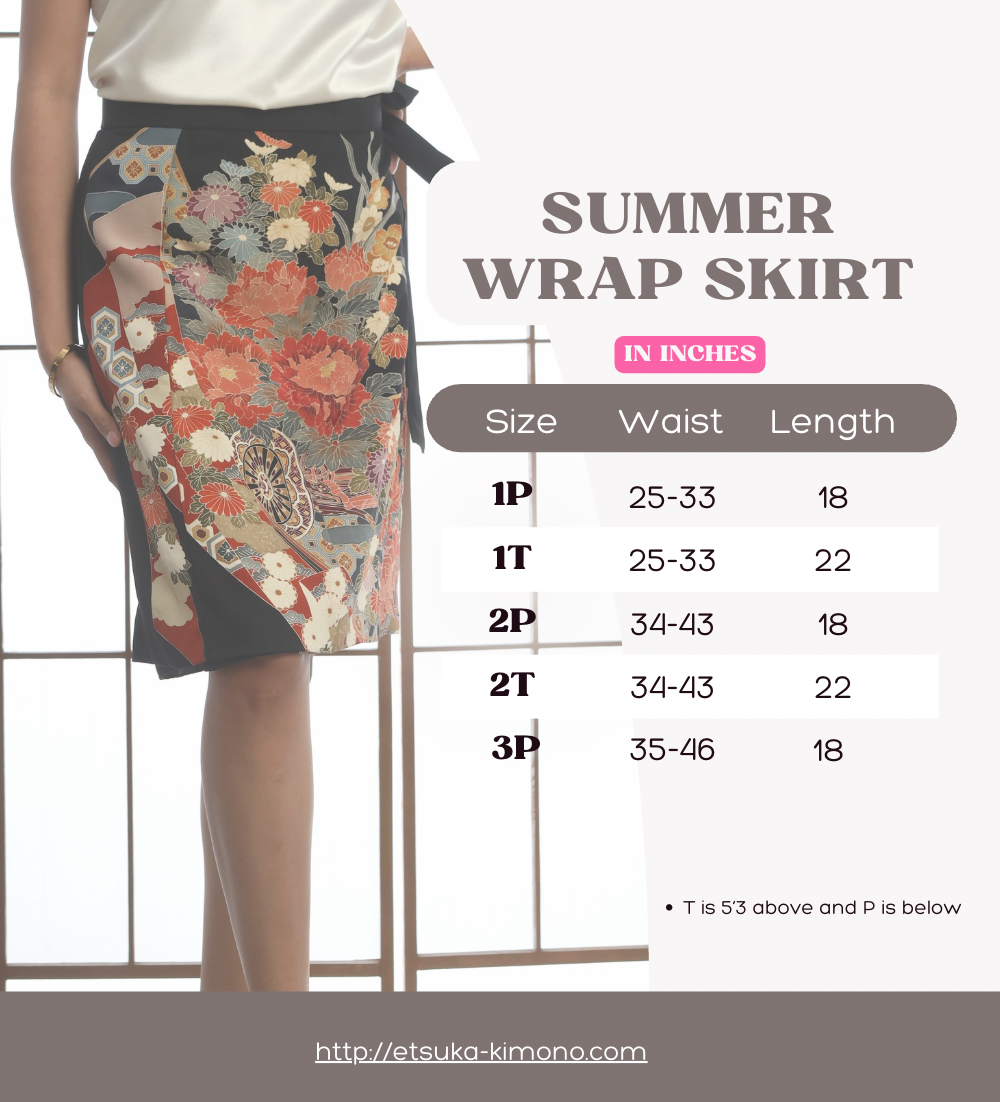 On-hand: Summer Wrap Skirt  | SWS7115Y | Black (1T)