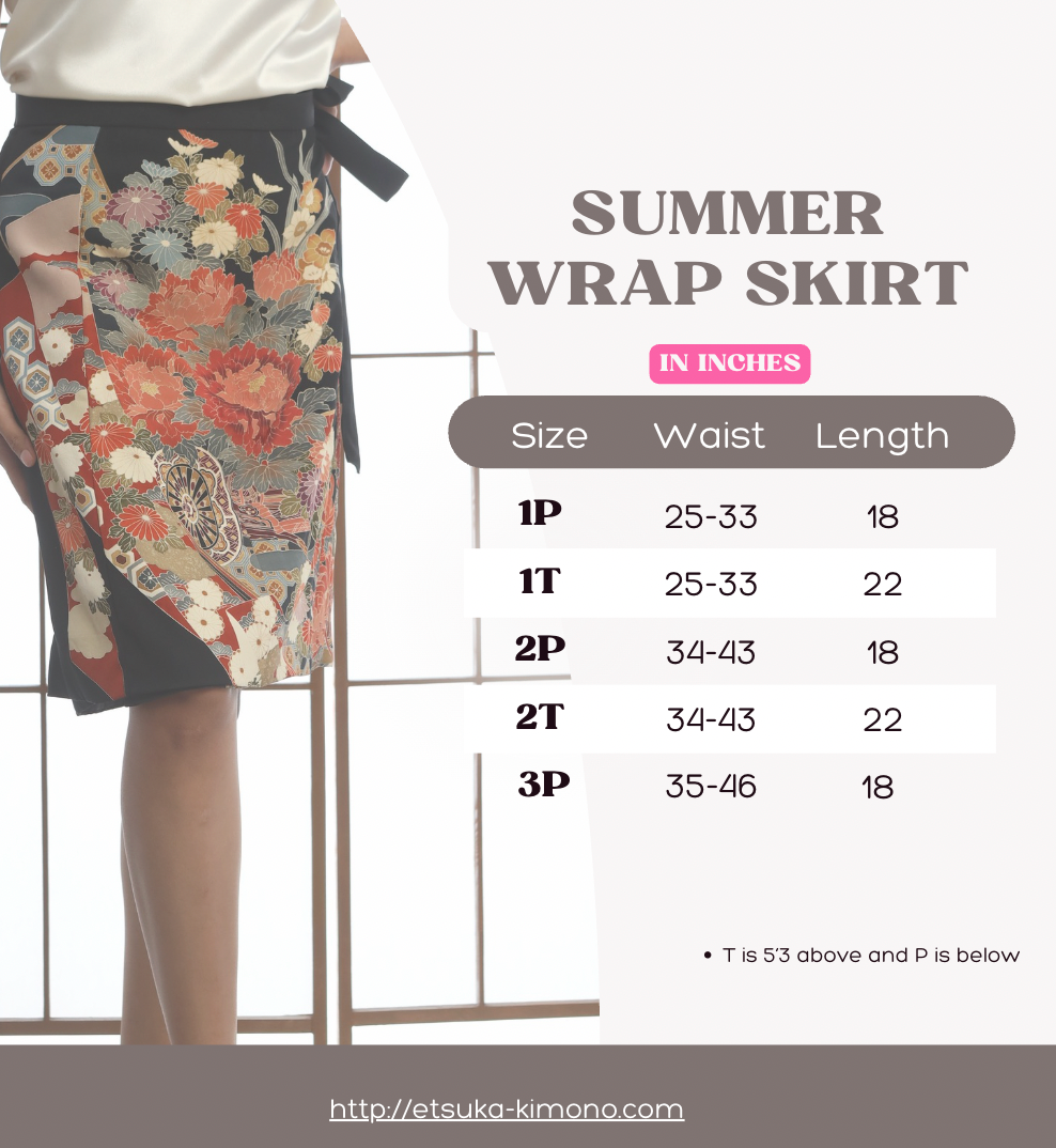 On-hand: Black Summer Wrap Skirt  | SWS7829 | 1T