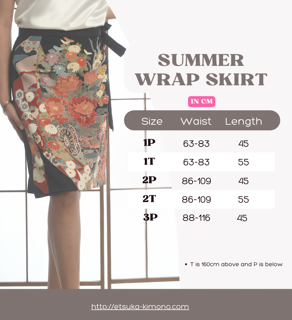 On-hand: Black Summer Wrap Skirt  | SWS7829 | 1T