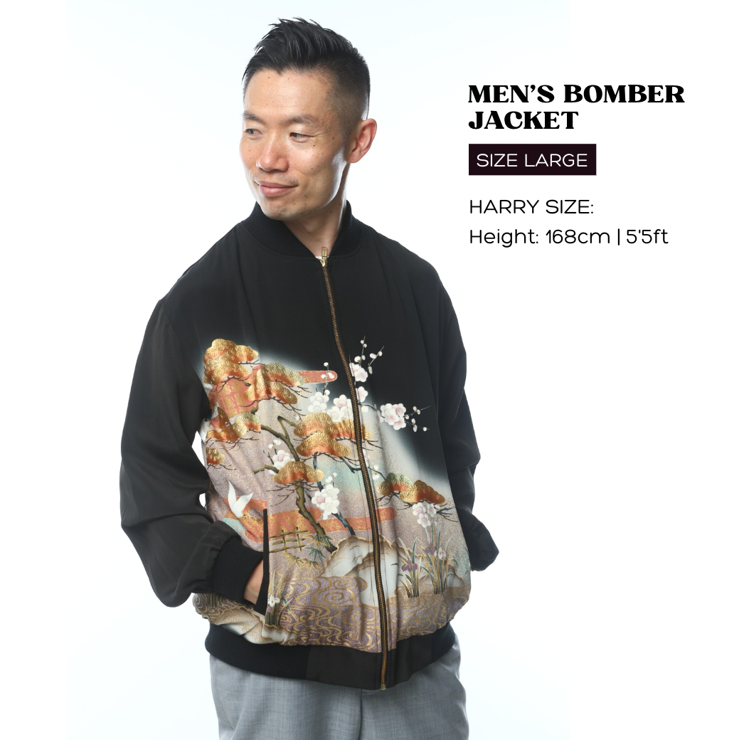 Premium On-hand: Black Men's Bomber Jacket | BJ8122M | 2XL (SO M)