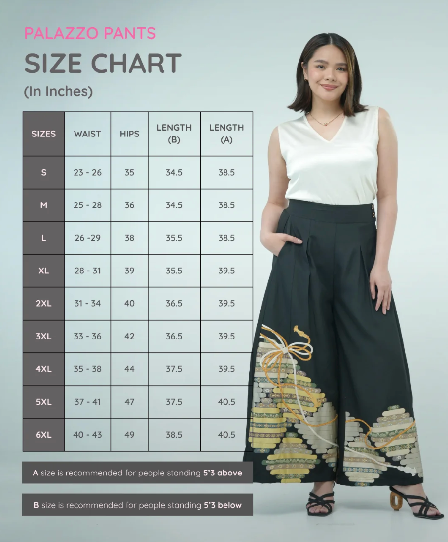 [no model/mannequin] Premium On-hand: Black Palazzo Pants | SB | PP4877 -O