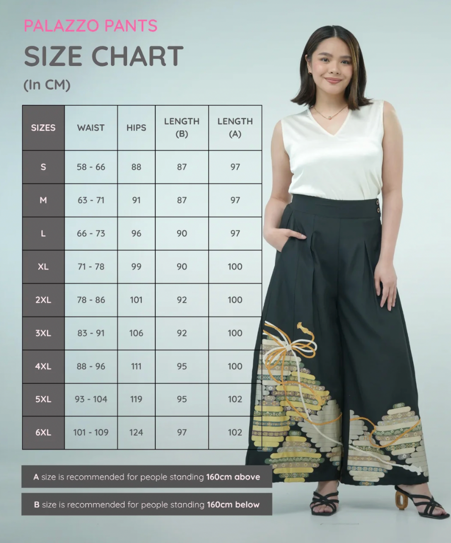 [no model/mannequin] Premium On-hand: Black Palazzo Pants | SB | PP4877 -O