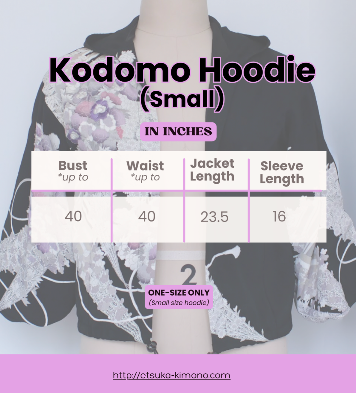 On-hand: Kodomo Hoodie Black | HK6385 Size: Small
