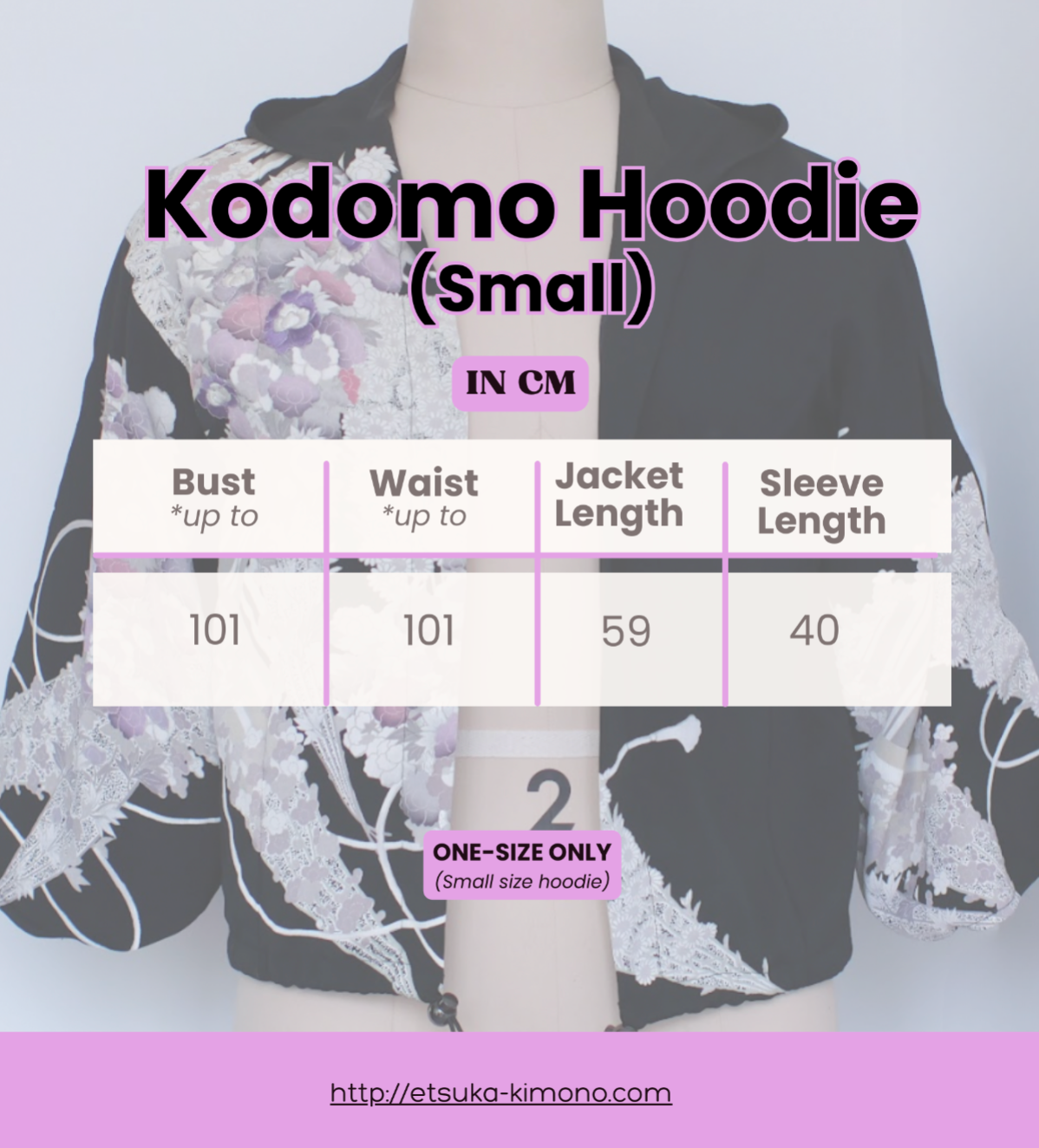 On-hand: Kodomo Hoodie Black | HK6385 Size: Small