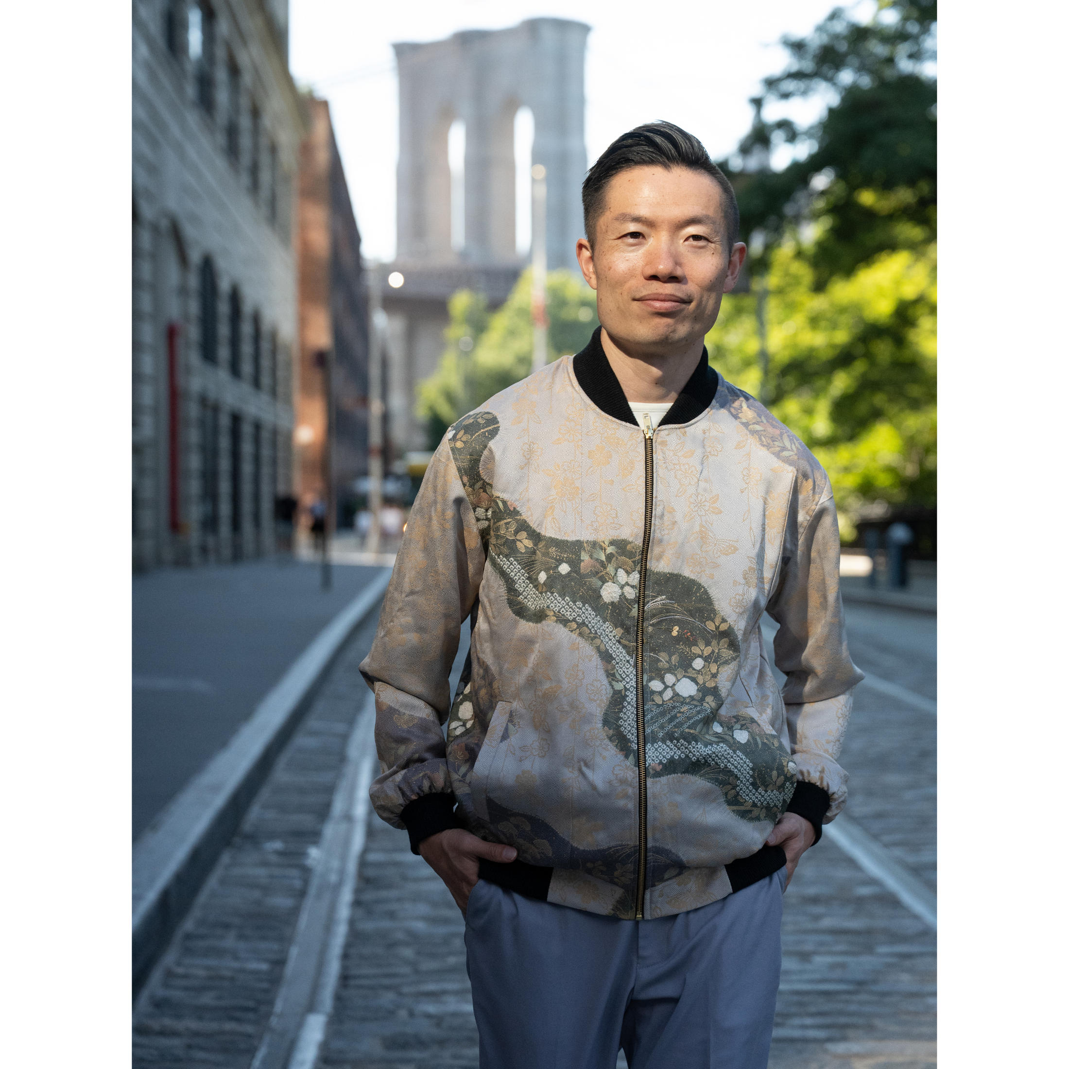 On-hand: Men's Bomber Jacket | Harry size L (rare furisode color)