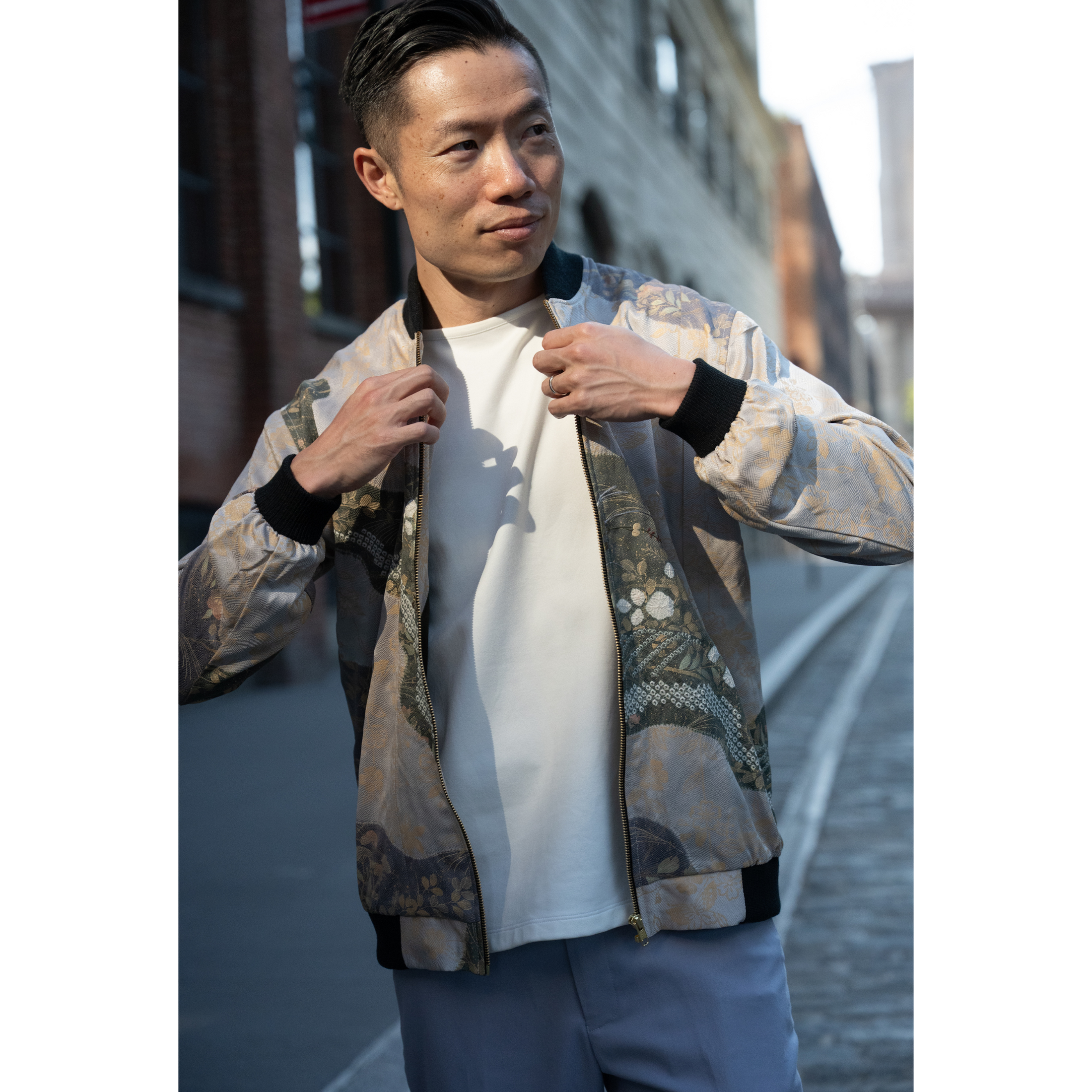 On-hand: Men's Bomber Jacket | Harry size L (rare furisode color)