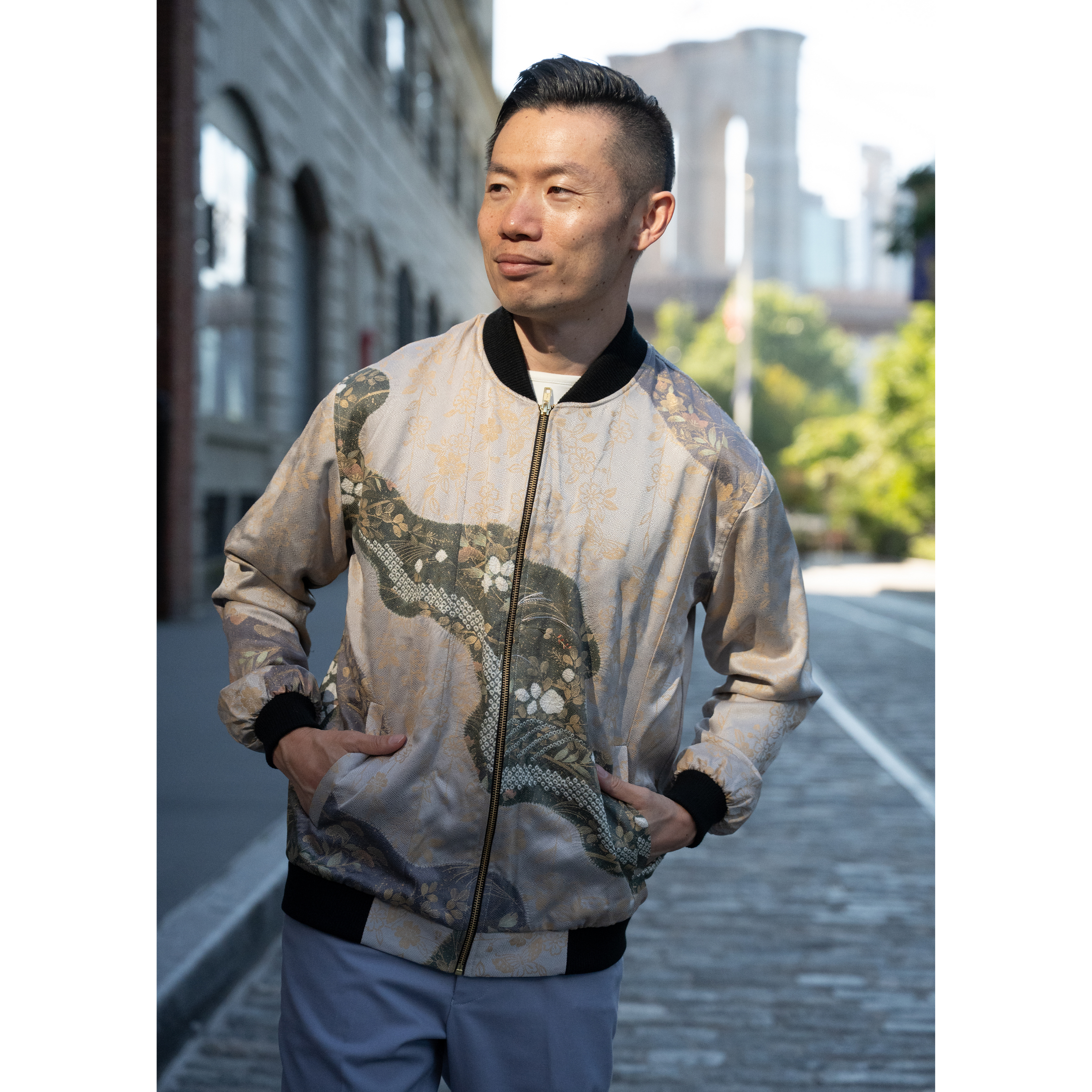 On-hand: Men's Bomber Jacket | Harry size L (rare furisode color)