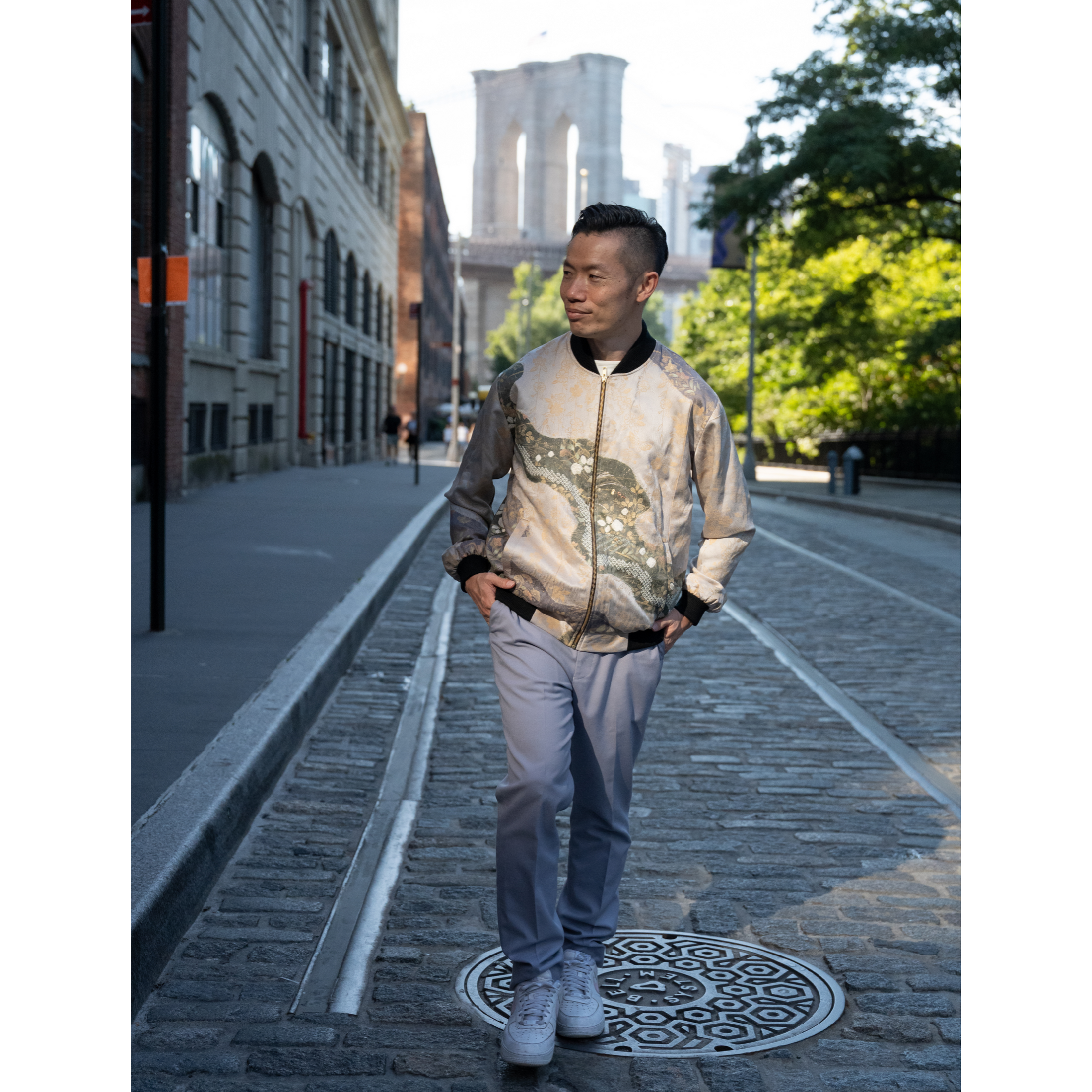 On-hand: Men's Bomber Jacket | Harry size L (rare furisode color)
