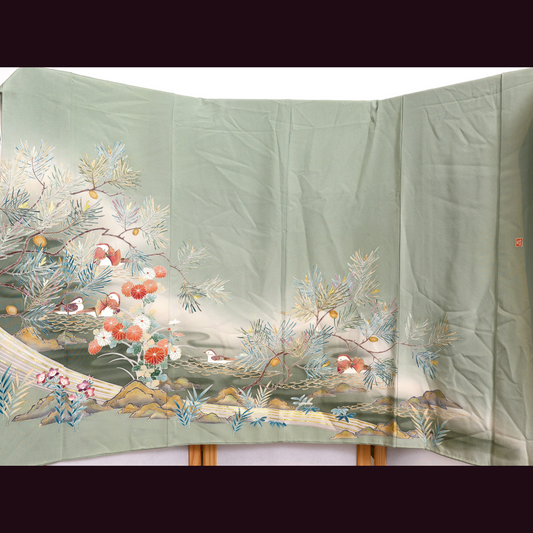 Summer Collection: August12-02 | Light Green and Maya birds