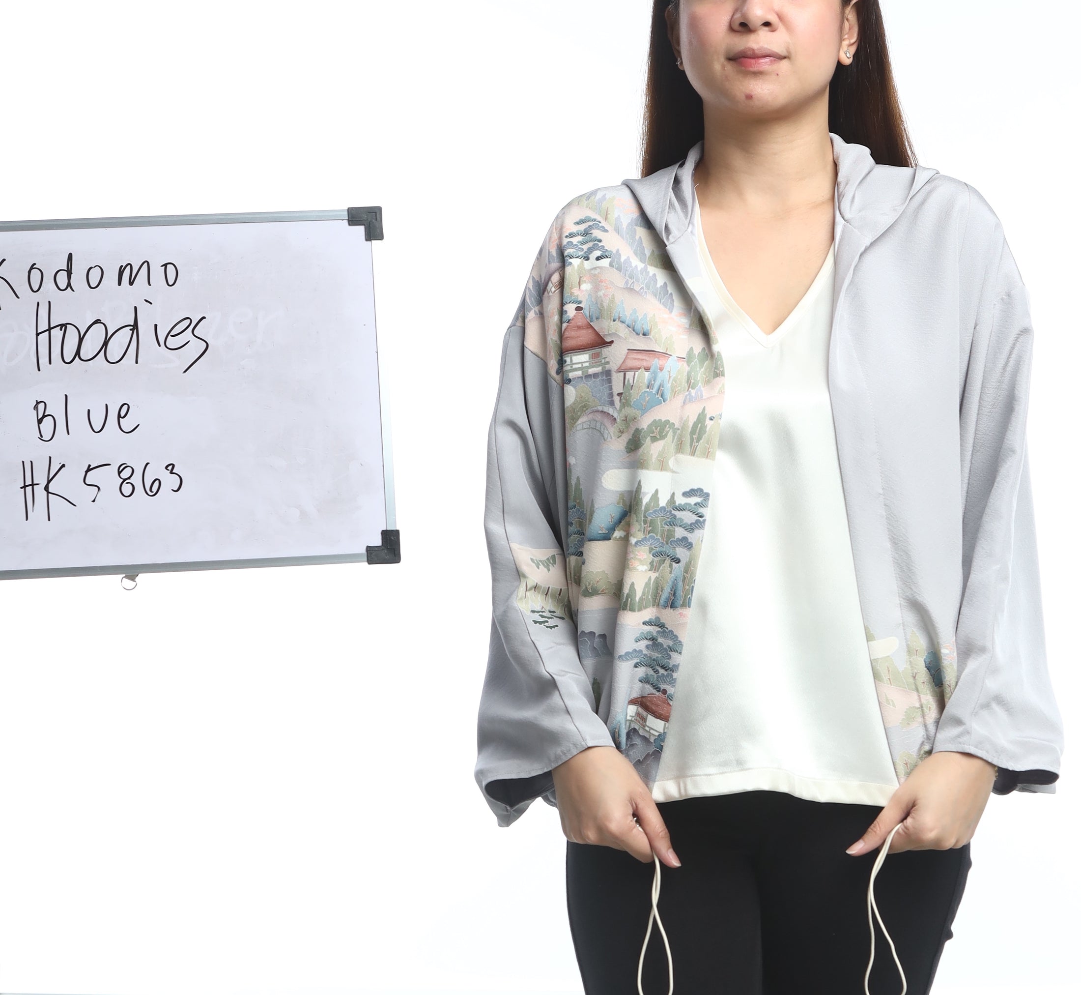 On-hand item: Kodomo Hoodie | HK5863 light blue Ship in 1-3 weeks