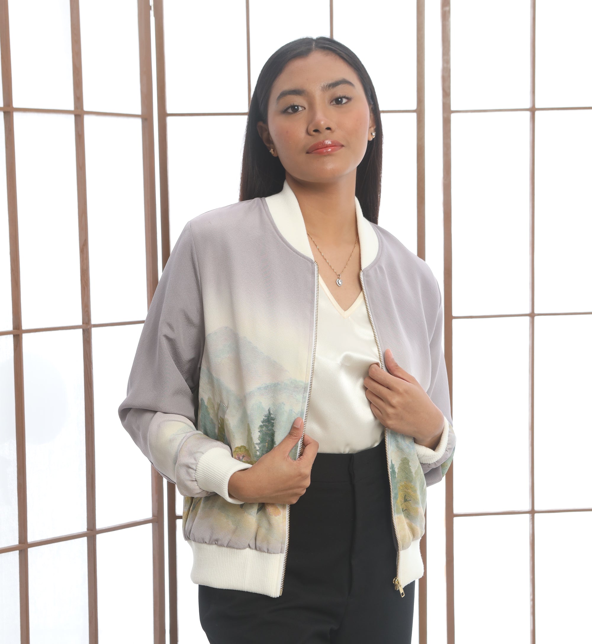 Premium On-hand: Lavender Bomber Jacket | BJ7351M | LA (Yuzen!)
