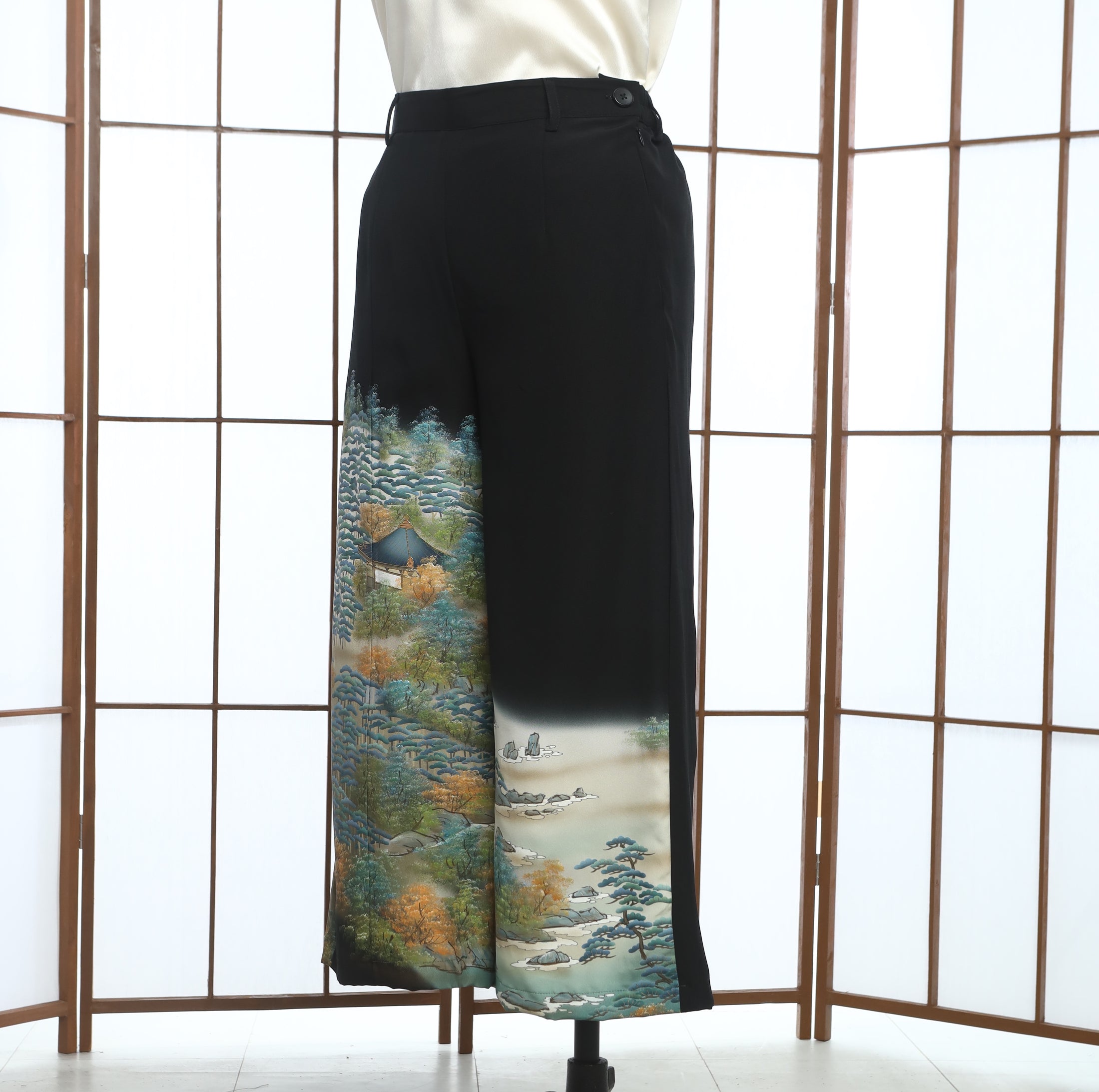 On-hand: Wide Leg Pants | XLB Black WLP5519