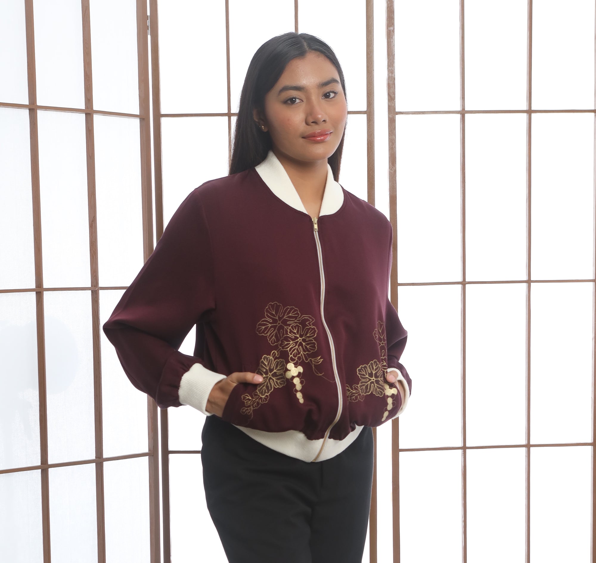 Premium On-hand: Bomber Jacket | XLA | Maroon | BJ3718 (rare color)