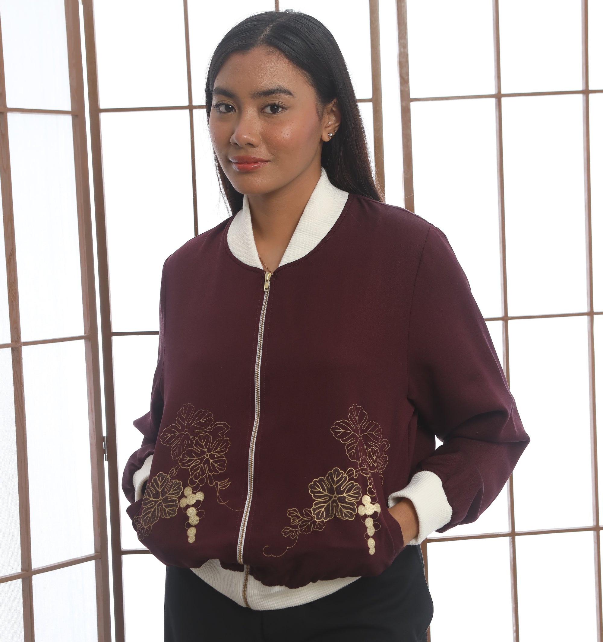 Premium On-hand: Bomber Jacket | XLA | Maroon | BJ3718 (rare color)