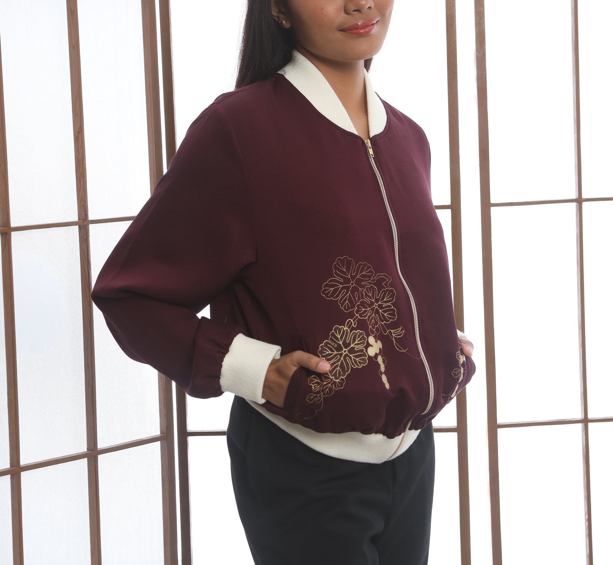 Premium On-hand: Bomber Jacket | XLA | Maroon | BJ3718 (rare color)