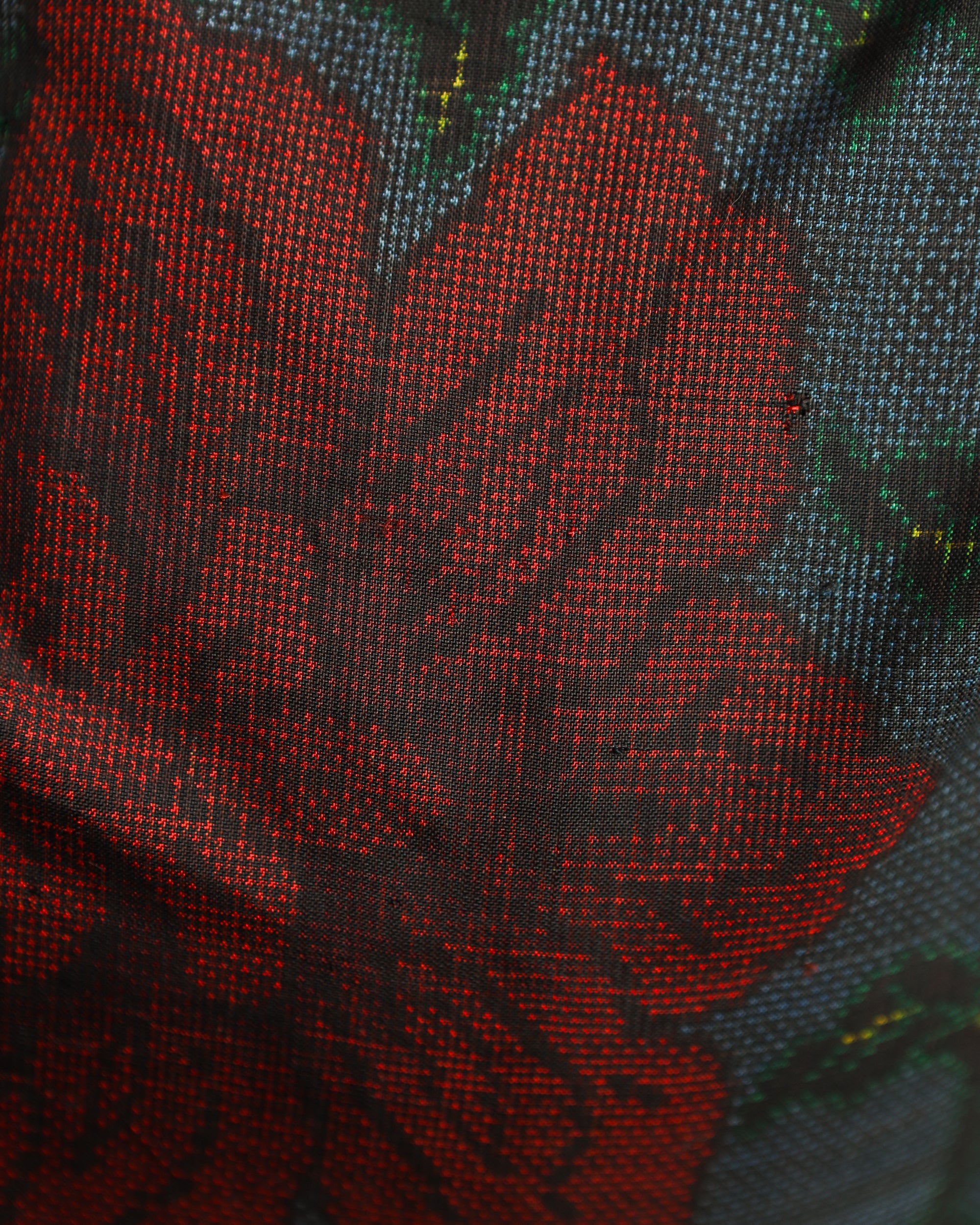 On-hand item:  Black floral Puffer Jacket from Oshima Fabric | PJ7540M | Mimi size (XLB)