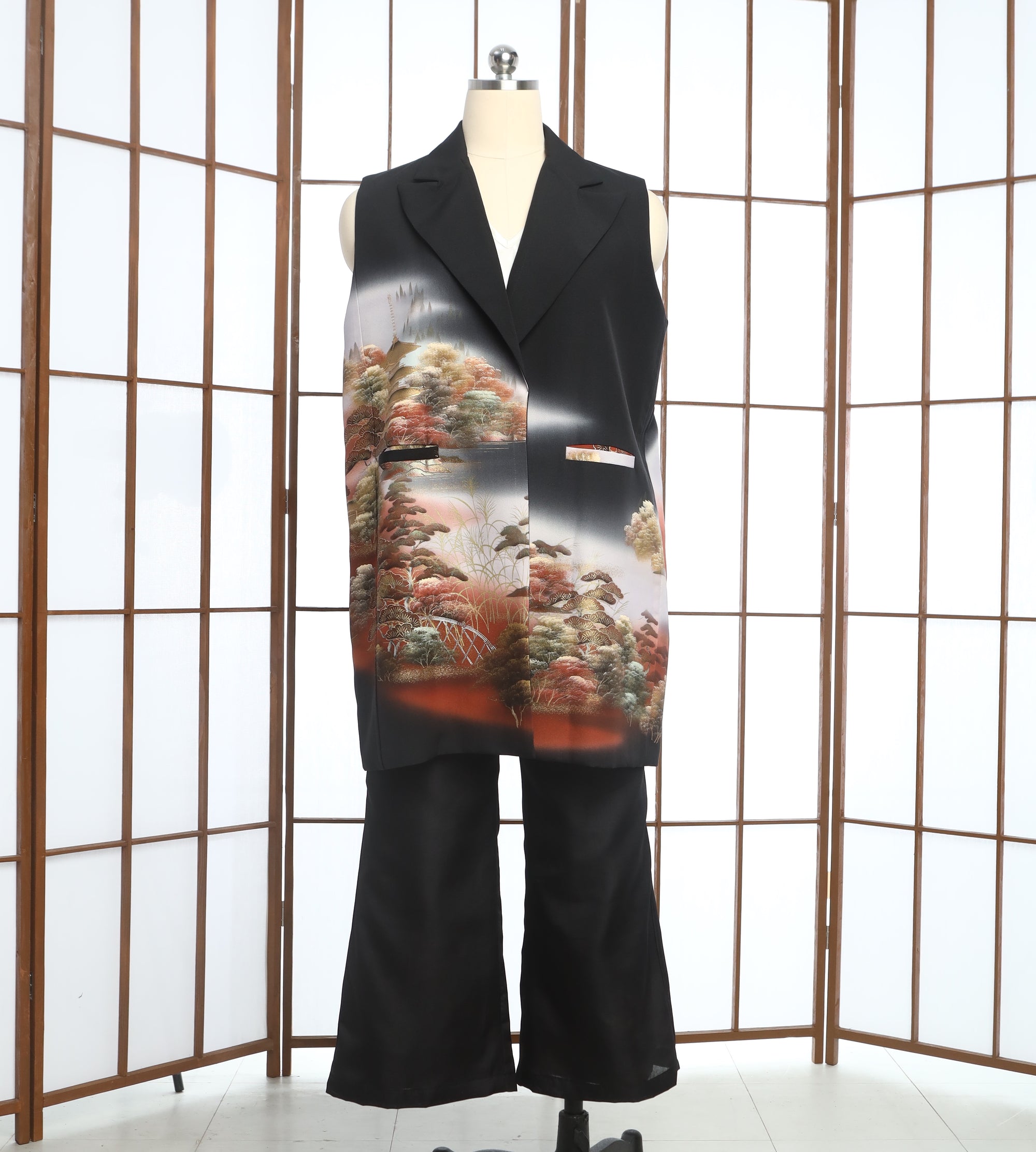 On-hand: No sleeves suit jacket | XL Black NSSJ6917M