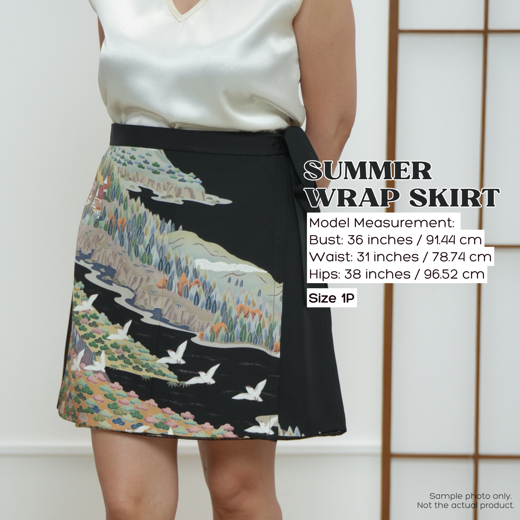 🎉 On-hand: Black forest Summer Wrap Skirt  | SWS7122Y 1P