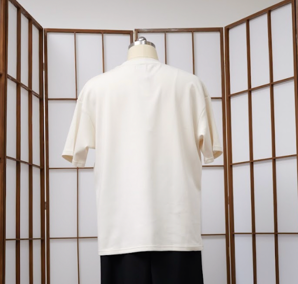 Premium On-hand: White Men’s patchwork shirt | XL | TS7273